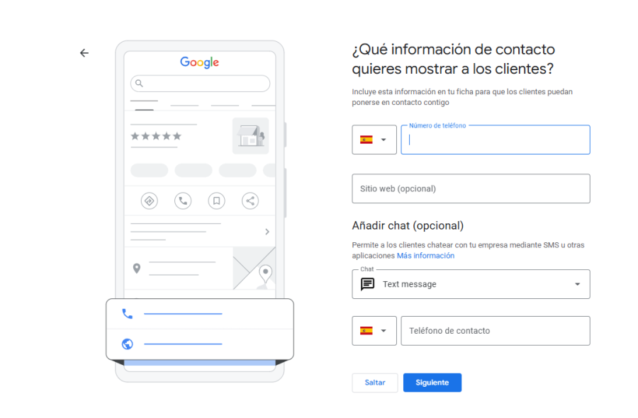 Verificar el perfil de empresa en Google por SMS, whatsapp y Llamada