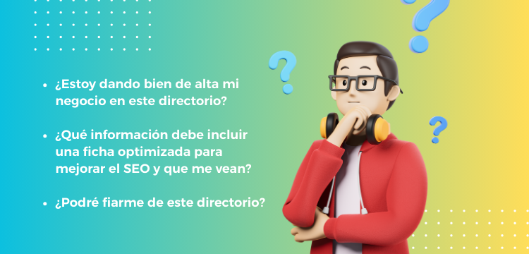 Información esencial para un directorio SEO: nombre, dirección, teléfono y horarios