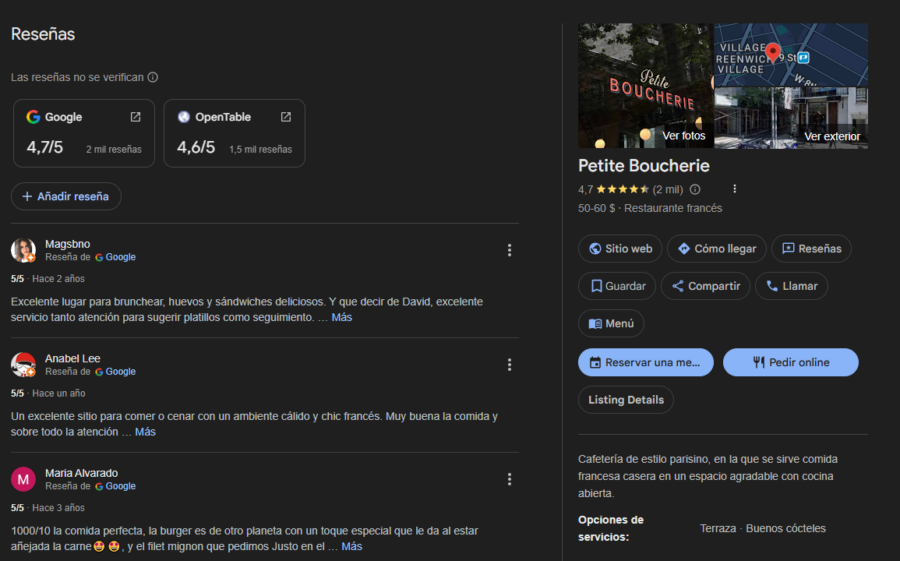 Google, reseñas y un email que ha asustado a medio Nueva York
