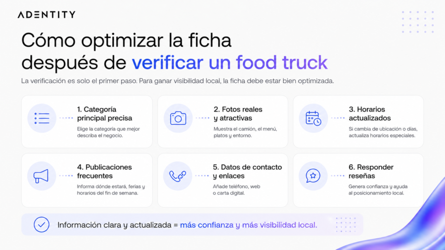 ¿Se puede verificar un food truck en Google My Business?